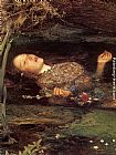John Everett Millais Famous Paintings - Ophelia detail